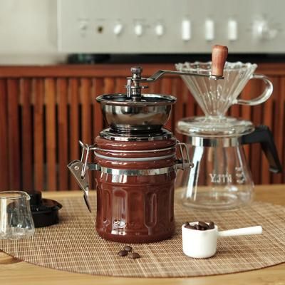 레트로 원두굵기조절 핸드밀 그라인더 (보관겸용)