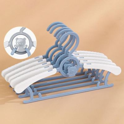 어린이 길이조절 옷걸이 논슬립 블루 10개세트 F672