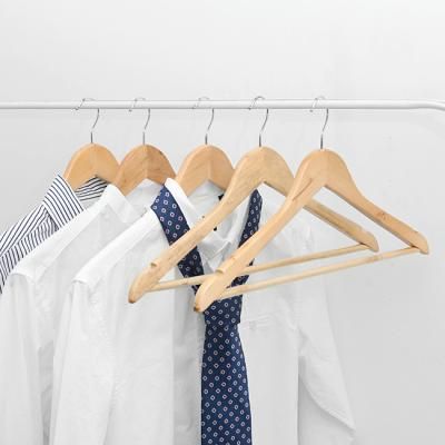 (와인앤쿡)미니멀 홈 원목옷걸이1개 5개세트