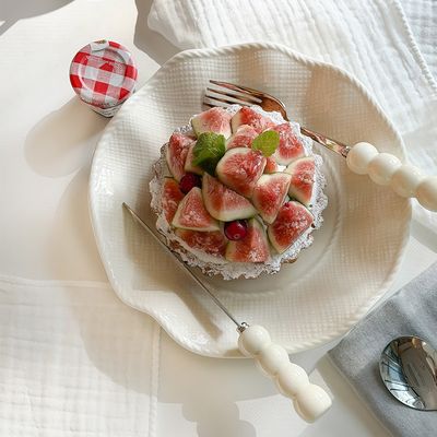 플로라 웨이브 플레이트 S 디저트접시 홈카페 식기