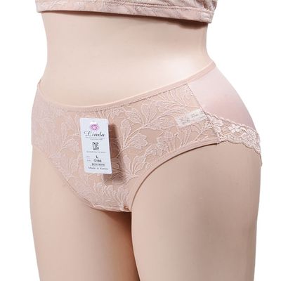 패턴 고급스러운 밑단레이스 삼각팬티(WFJ68XL)