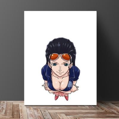 원피스 캔버스 액자 화이트 니코로빈(라지 53x75cm)