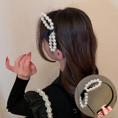 원하기 러블리 진주꼬임 헤어밴드 머리띠