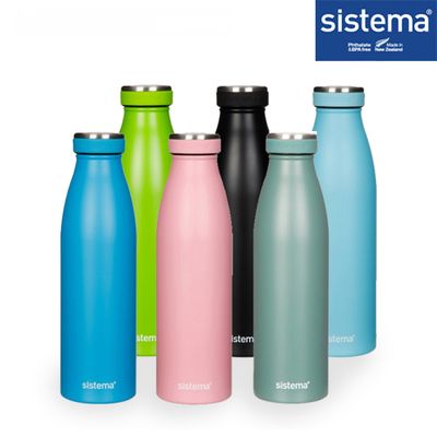 [시스테마] 스텐 이중진공 보냉 보온병 500ml (6color