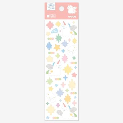 [유오코] 유니콘 별가루 에폭시씰 