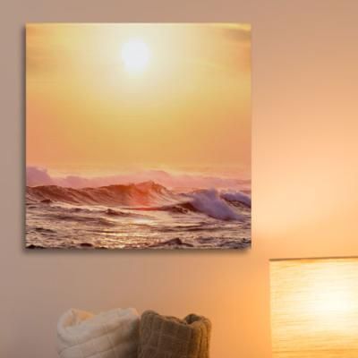 ta191-아크릴액자_정동진의파도와노을(중형)