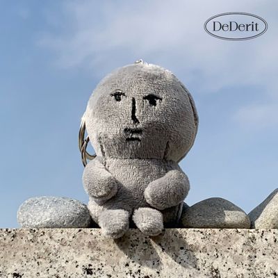 [데데리트]무뚝뚝 진지한 돌멩이 돌 스톤 인형 키링