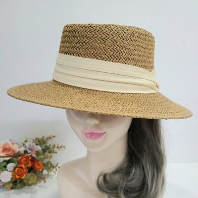 [애슬릿]밀짚 지사 여름 바캉스 비치 페도라 버킷햇