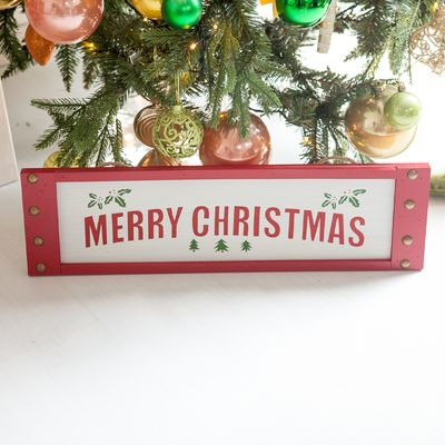 [3+1] 크리스마스 글자 벽장식 맘모스 우드 60x17cm