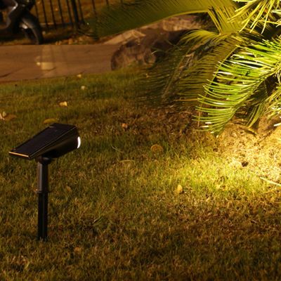 [솔라가든] 2구 LED 태양광 정원등 웜색 데크 조명등 