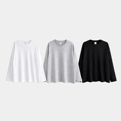 [1+1] 베이직 오버핏 무지 티셔츠 3color