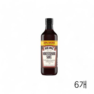 WL 하인즈 우스타소스 510g X 6개 돈카츠소스 양념소스 일식돈까스소스 우스터소스 데리야키(WFLQPER)