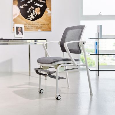 풀메쉬 사무실 회의용 의자 피치트렌디 AM7 (2륜형)