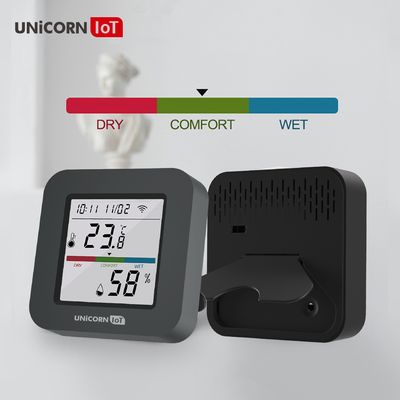 유니콘IOT 스마트 LCD온습도센서+만능IR리모컨 냉난방