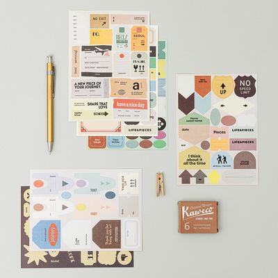 라이프앤피시스 빈티지 라벨 스티커 세트