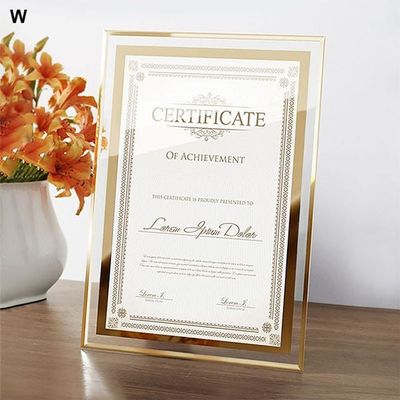 A4 사이즈 고급형 상장 액자 골드(WF73D7B)