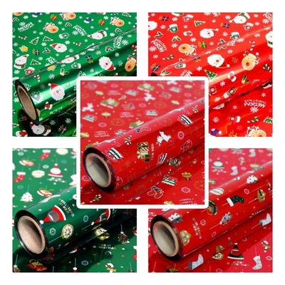 증착롤포장지 메리크리스마스 중 375X17m 초록