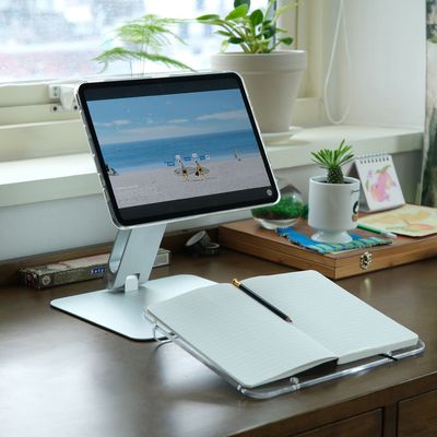 마그네틱 미니 독서대 높이 각도 투명 거치대 필기대