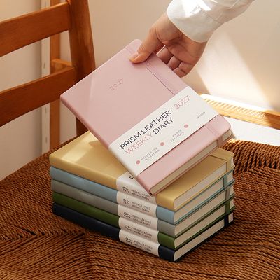 2027 프리즘 레더 A5 위클리 다이어리 날짜형 25절