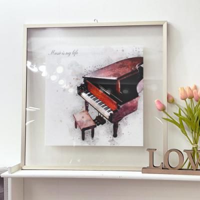 pl237-투명액자56CmX56Cm_수채화악기2(피아노)