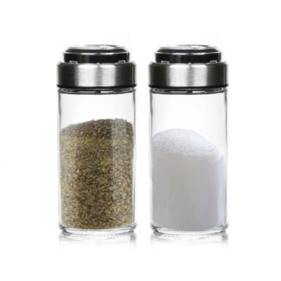 유리 양념병 90ML 2P세트 소금 후추 조미료통 가루통