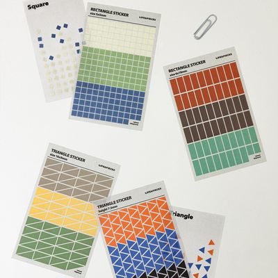 라이프앤피시스 도형 스티커 세트 (삼각/사각)