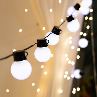 크리스마스 볼 전구 LED 20P 50mm 검정선 24V 장식