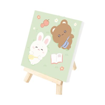 아트박스 DIY페인팅 캔버스 들판곰토끼