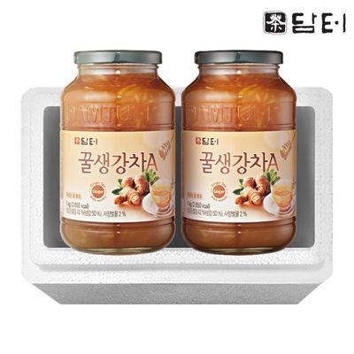 담터 꿀 생강차 A 1kg 2개 (스티로폼 포장)