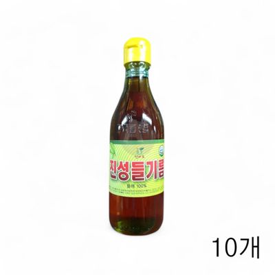 WL 진성 들기름 소 350ML X 10개 가정용 식자재 들깨기름 식당들기름 업소용들기름(WFLQQU3)