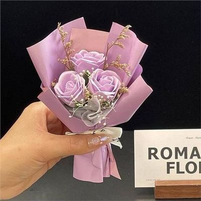 화이트데이 비누 장미 꽃다발 인테리어 여자친구 선물 작은 발렌타인(WFPFB8E)