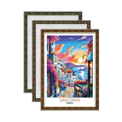 그리스 산토리니 퍼즐 500P+슬림앤틱 액자 세트