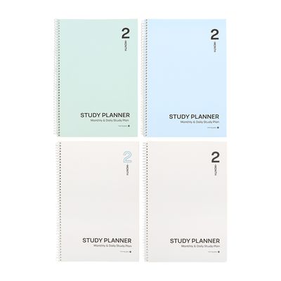 두달 스터디 플래너 월간 일간 시간표