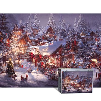 1000피스퍼즐 크리스마스 산타 마을 바비 BB1000-5308