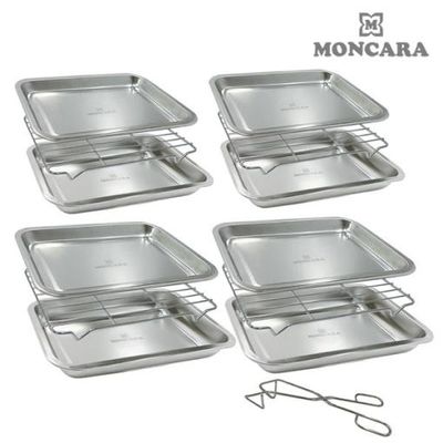 몽카라 쉐프 사각 스테인리스 트레인 종합세트 16P