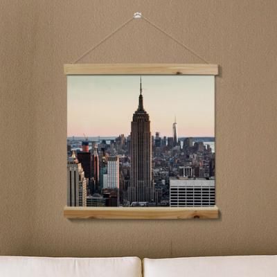 ah253-우드스크롤_60CmX60Cm-맨해튼전경