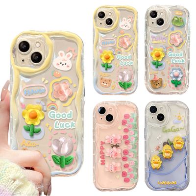 갤럭시 a17 a26 a36 a56 캐릭터 레진 투명 물결케이스