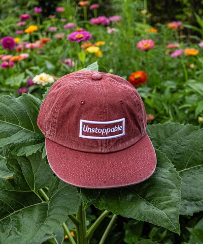 UNSTOPPABLE 언스탑퍼블 박스로고 버건디 - 피그먼트 