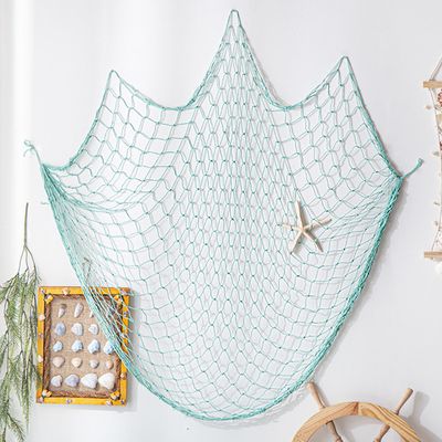 파스텔  민트 그물 장식