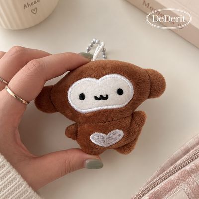 [데데리트]하트 꼬마 원숭이 인형 키링 열쇠고리