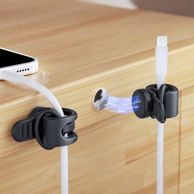 코지박스 자석 실리콘 케이블 타이 선정리 재사용 5개