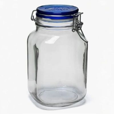 밀폐용기 유리병 2000ml 보르미올리 블루 잼병 과일청(WFLW6ZS)