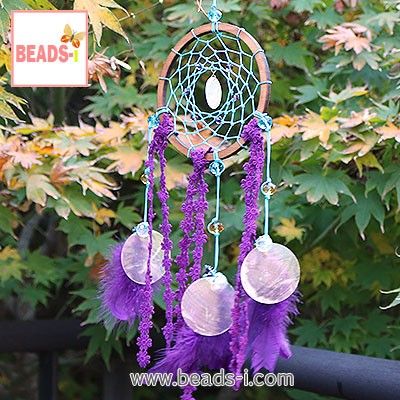 비즈아이드림캐쳐DIY 행운드림캐쳐 lucky dreamcatcher_01.퍼플