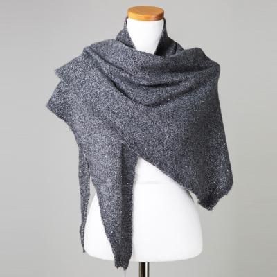 [더로라]캐시미어 숄 머플러 - 스팽클 펄 숄 S0100