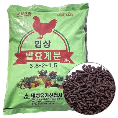 펠렛 텃밭거름 계분 가축분 비료 냄새적은 퇴비 가축분퇴비 유기질비료 텃밭복합 유박거름(WFPAI6X)