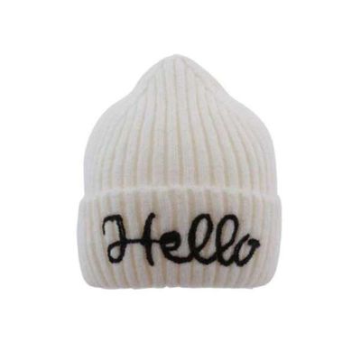 [애슬릿]레터링 비니 모자 겨울 골지 니트 숏 여자