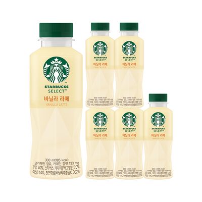 스타벅스 셀렉트 바닐라 라떼 300ml 6펫
