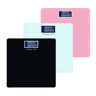 노바리빙 컬러 백라이트 사각 미니 체중계 LCD