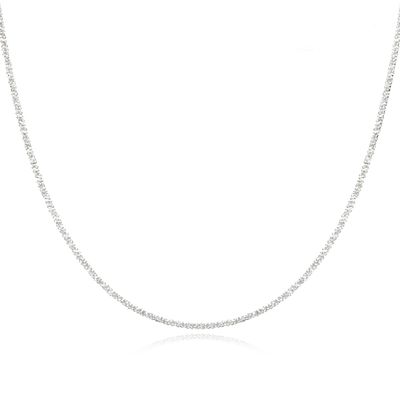 실버925 마르게리타 눈꽃컷팅 체인 목걸이 TDN615