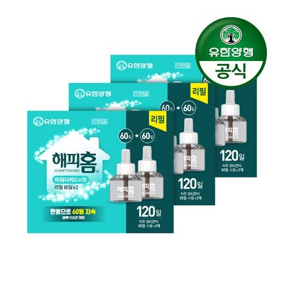 해피홈 스마트 리퀴드용 리필 2입(120일분) 3개